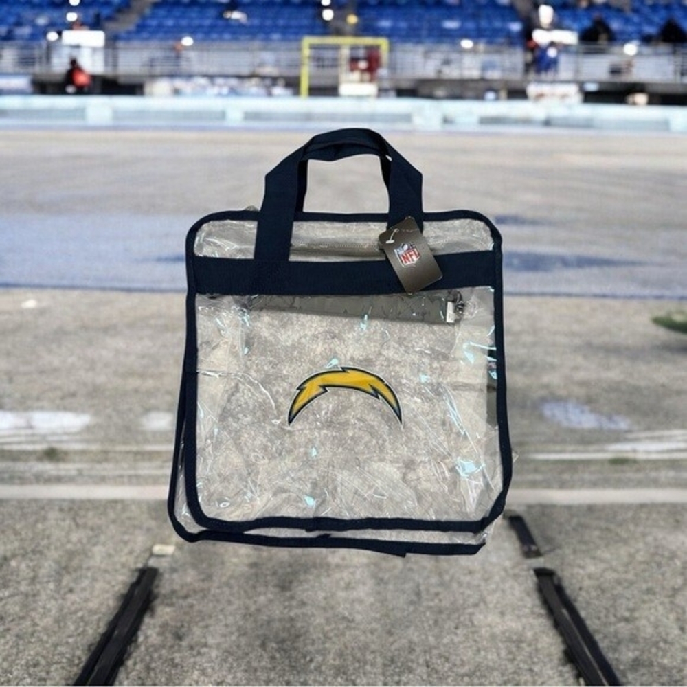 NFL Los Angeles Chargers Clear Messenger Bag Stadium Approved NWT